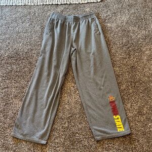 Rivalry Threads Gray Sweatpants with Ivory Fleece Lining